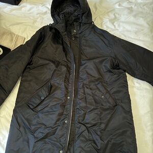 TNA Oversized Quilted Jacket in Black